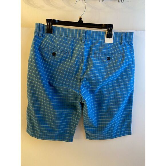 New Fossil shorts Sutton plaid light blue size 33 - Picture 1 of 7